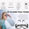 TCCOC PD 50-80mm trial frame Adjustable temples and interpupillary distance Ultra light and comfortable Eye Optometry Universal Lens Trial Frame(Color:sliver,Size:PD50-80) view 2