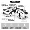 TCCOC PD 50-80mm trial frame Adjustable temples and interpupillary distance Ultra light and comfortable Eye Optometry Universal Lens Trial Frame(Color:sliver,Size:PD50-80) view 3