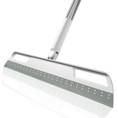 Floor Squeegee Multifunction Magic Broom, 4-in-1 Easily Dry The Floor Surface and Remove Dirt and Hair, pet Hair Remover, Liquid, Glass Wiper, Sweeper Broom for Living Room, Kitchen, BathroomGray