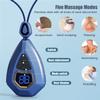 2022 New EMS Lymphatic Relief Neck Massager, Electric Pulse Neck Massage for Pain Relief, Lymphatic Drainage Massager with 15 Modes (Blue) view 4