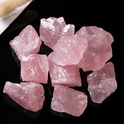 100% Natural Rose Quartz Stone Beautiful Mineral Specimen Pink Crystal Stone Home Decoration,Rose Quartz Stone,25-30g (1pcs)