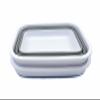 SAMMART 12L Collapsible Tub - Portable Outdoor Picnic Tray - Portable Washing Basin - Space Saving Plastic Washtub (Grey + Baby Blue (Set of 2)) view 3