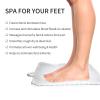 Ecoodisk Shower Foot Scrubber Cleaner Massager Exfoliating Feet Massager Spa Larger Shower Foot Scrubber Mats Foot Cleaner Massager Mat with Non-Slip Suction Cups,C view 2