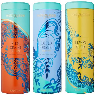 Fortnum and Mason Biscuits - Rich Tea Biscuits From England - 1 Tin Of Each Type - Bundled By QualBuy