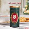 The Republic of Tea Bridgerton Newton Ginger Biscuit Tea, 36 tea bags in metal tin - caffeine-free rooibos tea with spices and storage tin in sweet Bridgerton design view 2