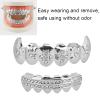 Restokki Hip Hop Teeth Bracket, Brace Brass Material Multipurpose Wearable for Music Concerts Halloween for Party(Silver-XHYT1016) view 3