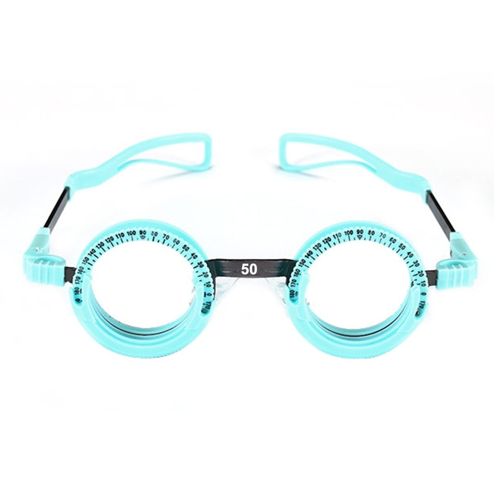 Fixed trial frame Optometric Universal Optical Trial Frame PD 50-72mm Optical trial frame Ophthalmology trial frame Test optometrist (Color:blue,Size:PD50)