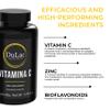 Dulc - Vitamin C 1000mg, 180 Capsules, High Strength Vitamin C, Enriched with Zinc & Bioflavonoids, Immune Defence, Energy Metabolism, Antioxidant Action, Gluten-Free, Made in Italy view 3