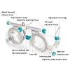 Multifunctional full frame Optometry Optician Trial Lens Fully Adjustable Trial Frame Optical Frame Eye Optometry Optician Accessories 5-piece slot(Color:GRAY,Size:PD48-80) view 3