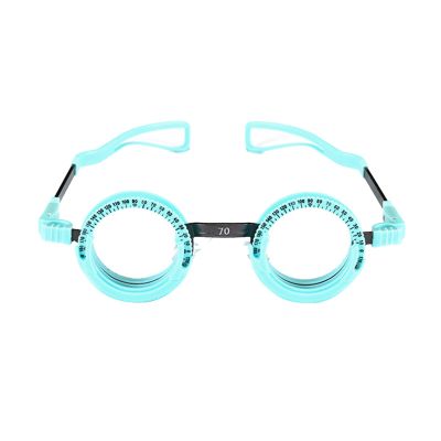 Fixed trial frame Optometric Universal Optical Trial Frame PD 50-72mm Optical trial frame Ophthalmology trial frame Test optometrist (Color:blue,Size:PD70)
