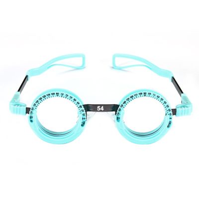 Fixed trial frame Optometric Universal Optical Trial Frame PD 50-72mm Optical trial frame Ophthalmology trial frame Test optometrist (Color:blue,Size:PD54)