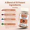 Strength & Spices Cholesterol Care, Cholesterol Lowering Supplements with 15 Powerful Ingredients, Vegan Supplements Rich in Omega 6 and Plant Sterols, Fast-Absorbing Formulation, 1000mg, 60 Capsules view 3