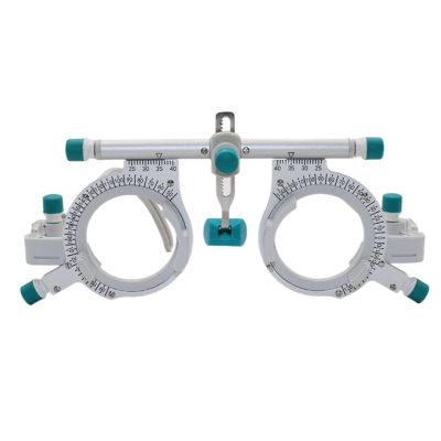50g Ultralight Titanium Optical Test Eyepiece Fully Adjustable Trial Frame Optical Frame Eye Optometry Optician Accessories PD48-80mm(Color:GRAY,Size:PD48-80)