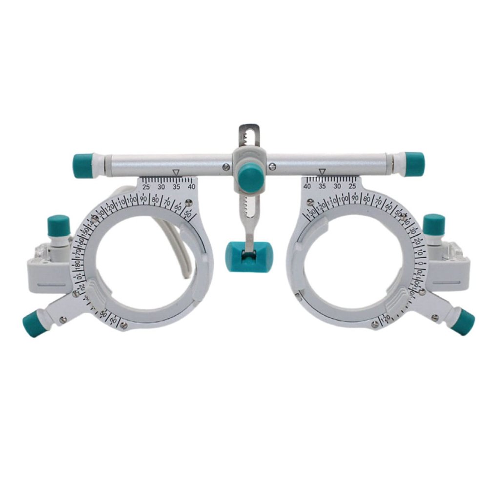 50g Ultralight Titanium Optical Test Eyepiece Fully Adjustable Trial Frame Optical Frame Eye Optometry Optician Accessories PD48-80mm(Color:GRAY,Size:PD48-80)