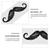 Cabilock 50pcs Beard Mustache Stickers Nose Wax Sticker Hair Removal Waxing Decals Fake Mustaches Eyebrow Facial Hair Remover Tool for Mustache Beard Nose Hair view 4
