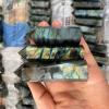 100% Natural Single Tip Labradorite Stone Crystal Column Crafts Home Decoration Fengshui Ornaments Gifts Office Decor Moonstone,10-12cm,10pcs view 2