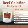 Mr.P Ingredients Beef Gelatine 100g 250 Bloom Powder Unflavoured Stabiliser Gelling Aerating Agent Instant Halal Gluten Free Non-GMO Resealable Pouche view 2