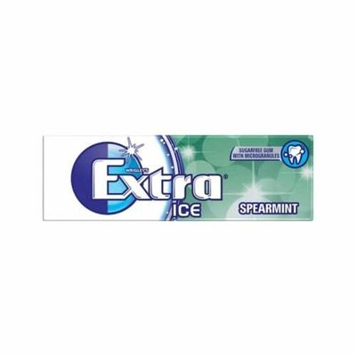 2 Full Packs of WRIGLEY'S EXTRA Chewing Gum (60 Single Packs) Spearmint ICE