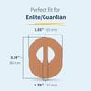 MySweetStitch - 10 x Enlite Guardian Patches, Overpatch  80 x 65mm, Inner (Bridge)  10mm, Waterproof, Breathable, Skin-Friendly, Made in Germany, Pink view 4