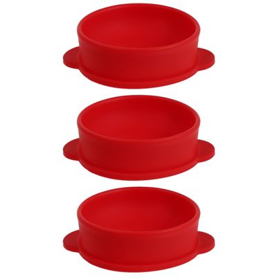 FRCOLOR 3pcs Silicone Wax Container for Hair Removal Waxing Bowl for Beauty Salon Supply Melting Wax Container for DIY Candle Making Reusable Silicone Inner Bowl
