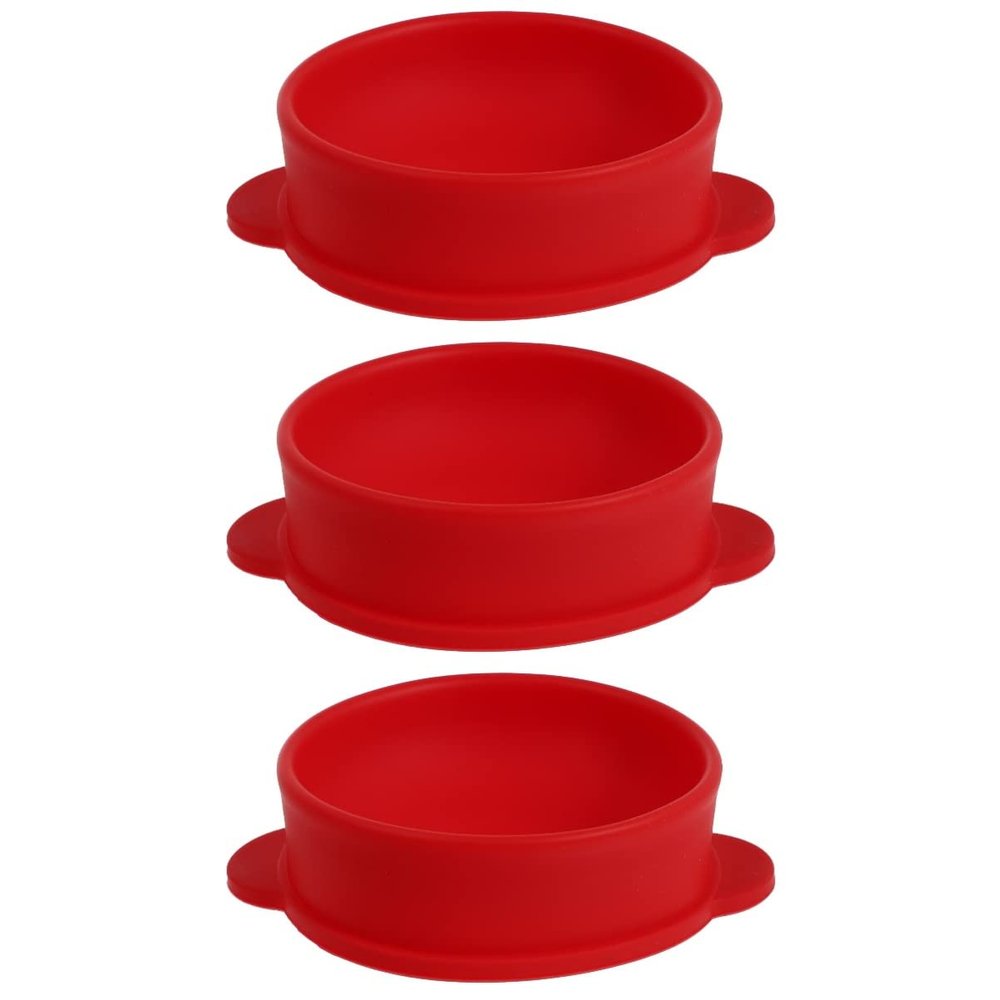 FRCOLOR 3pcs Silicone Wax Container for Hair Removal Waxing Bowl for Beauty Salon Supply Melting Wax Container for DIY Candle Making Reusable Silicone Inner Bowl