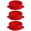 FRCOLOR 3pcs Silicone Wax Container for Hair Removal Waxing Bowl for Beauty Salon Supply Melting Wax Container for DIY Candle Making Reusable Silicone Inner Bowl view 1