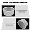 Beaupretty 2pcs Silicone Wax-bean Melting Bowl Heat-resistant Wax Bowl for Home Wax Heat Accessory Hair Removal Tool view 3