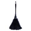 1pc Turkey Feather Duster with Black Plastic Handle Cleaning (black) 35cm view 1