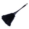 1pc Turkey Feather Duster with Black Plastic Handle Cleaning (black) 35cm view 3