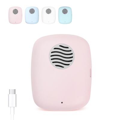 ELMWAY STB-021 UV Toothbrush Sanitizer Case  Compact UVC Sterilizer with Fan, USB Rechargeable Travel Toothbrush Cover for Daily Manual & Electric Toothbrushes  Pink