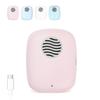 ELMWAY STB-021 UV Toothbrush Sanitizer Case  Compact UVC Sterilizer with Fan, USB Rechargeable Travel Toothbrush Cover for Daily Manual & Electric Toothbrushes  Pink view 1