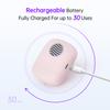 ELMWAY STB-021 UV Toothbrush Sanitizer Case  Compact UVC Sterilizer with Fan, USB Rechargeable Travel Toothbrush Cover for Daily Manual & Electric Toothbrushes  Pink view 4