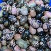 20X30mm Pink Black Garnet Oval Healing Natural Crystal Massage Mineral Gemstone Decoration,3 PC view 4