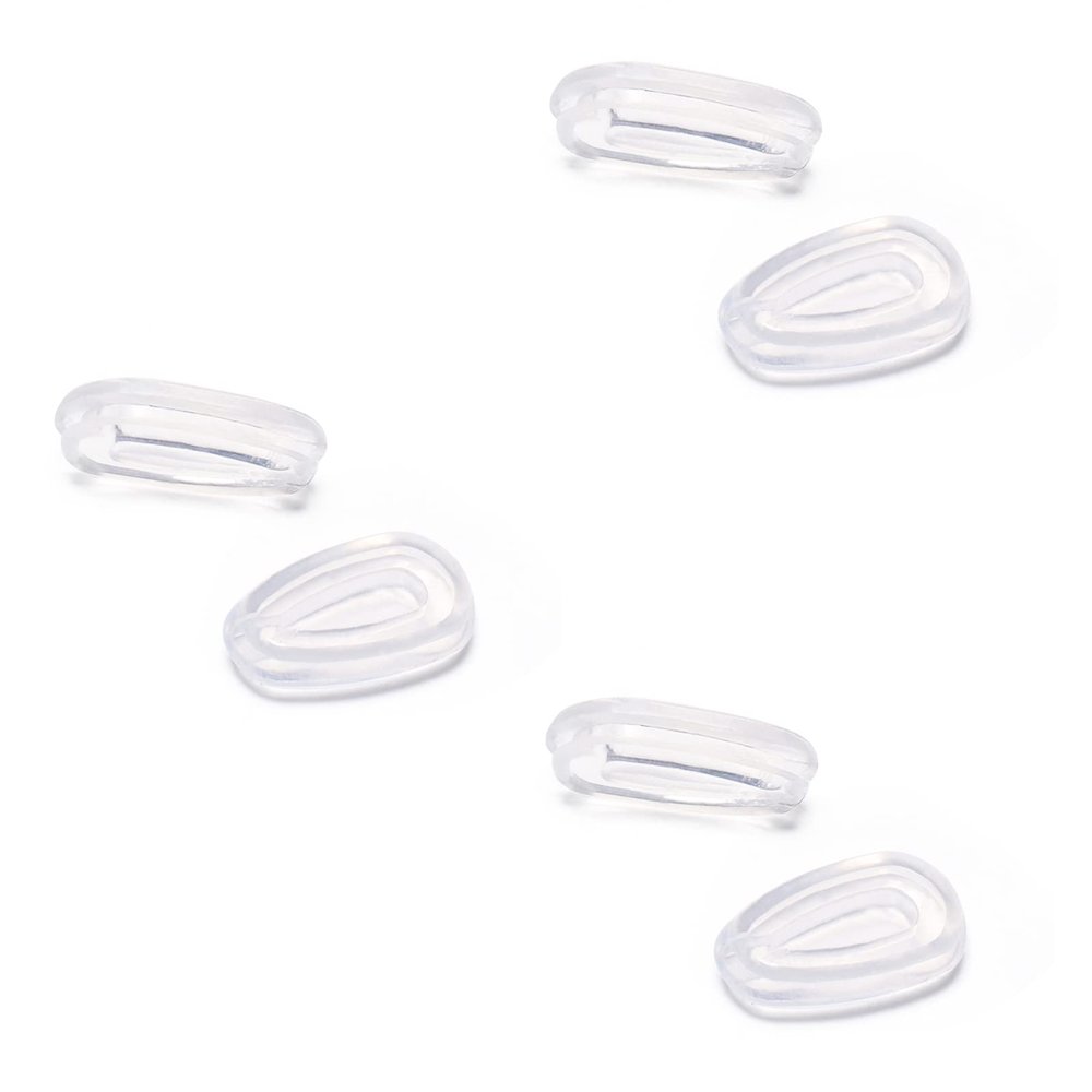 PapaViva Replacement Nose Pads Nose Pieces for Oakley Given OO4068-3 Pairs Packed-Clear