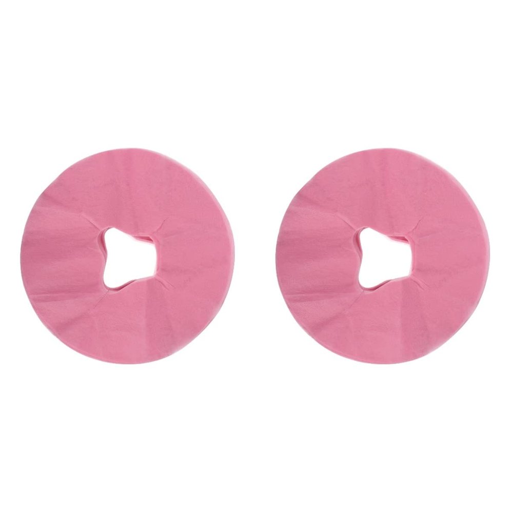 FRCOLOR 100pcs Disposable Massage Headrest Pads Face Pillow Cover Comfortable Cushion Cover for Sunbed Massage Salon