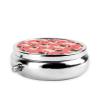 Funny Cartoon Pug Puppy Dog Round Pill Case Portable 3 Compartment Pill Case for Pocket, Purse 2.0x2.0x0.7 Inch (1 Pack) view 3