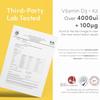vP Vitality Pro Vitamin D3 4000 iu with Vitamin K2 100ug x 180 Tablets - Third Party Tested - Vitamin D Supplement with K2 MK7 - Vitality Pro view 3