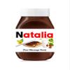Personalised Customised Sticker Wrapper Jar Bottle Label for Chocolate Spread Bottle Gift Present (For 350g Bottle) view 1