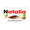 Personalised Customised Sticker Wrapper Jar Bottle Label for Chocolate Spread Bottle Gift Present (For 350g Bottle) view 3