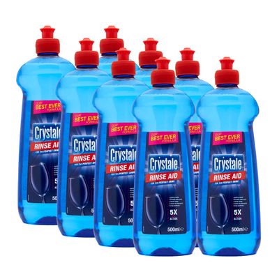 Crystale Dishwasher Rinse Aid - Original - Pack of 8