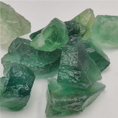 100g 2-4cm Large Particles Natural Octahedral Colorful Fluorite Raw Gemstone Ornament Green Stone Craft Cane Decoration,100g,2-4CM