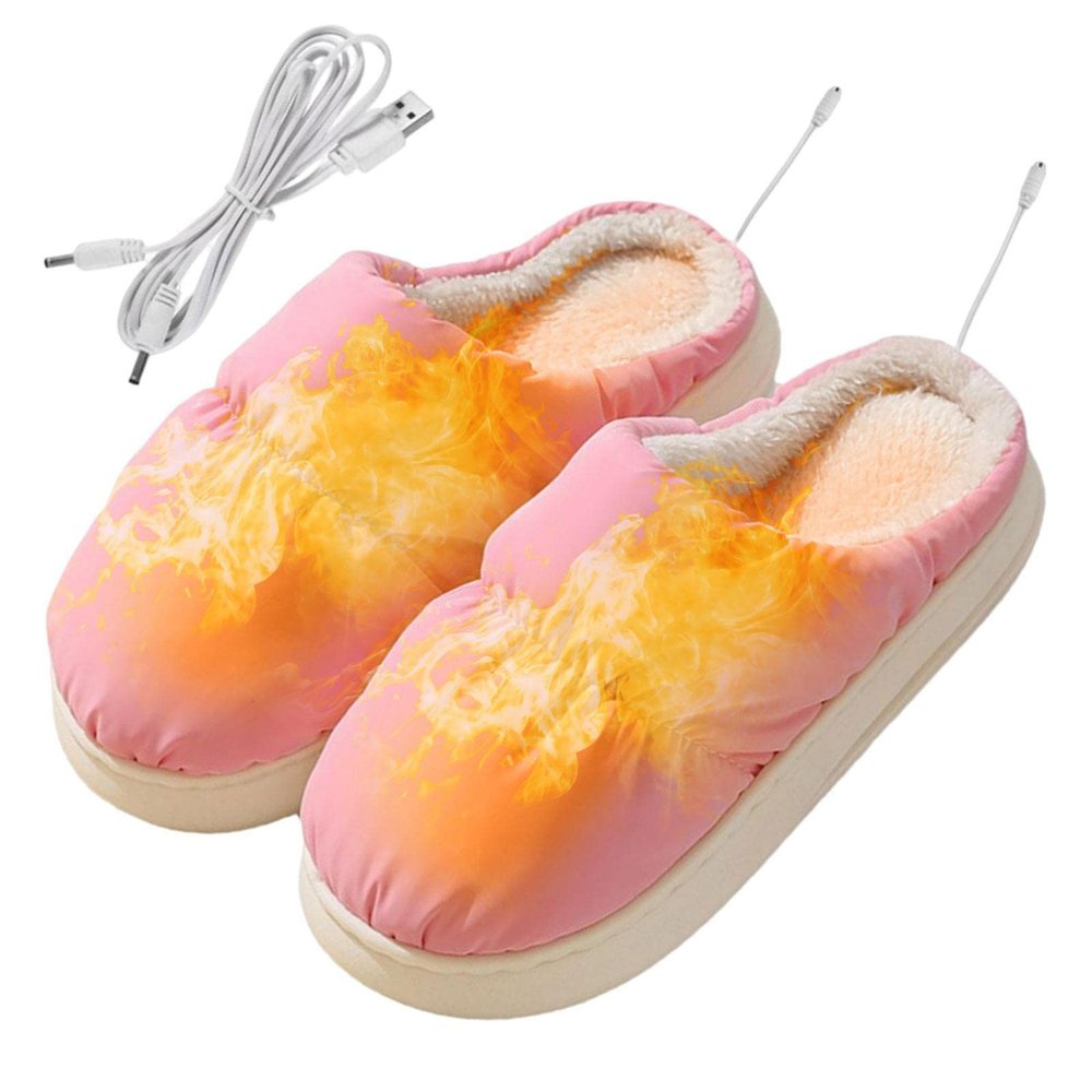 Qihuyi Heating Shoes, Electric Heating Shoes, Foot Warming Shoes, USB Charger, Electric Heating Shoe Warmer, with Electronic Heating Pad, I
