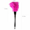 14 Inch Turkey Feather Duster  Lightweight Cleaning Brush for Home, Office, Furniture, Blinds, and Electronics (Rose Red) view 2
