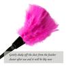 14 Inch Turkey Feather Duster  Lightweight Cleaning Brush for Home, Office, Furniture, Blinds, and Electronics (Rose Red) view 3