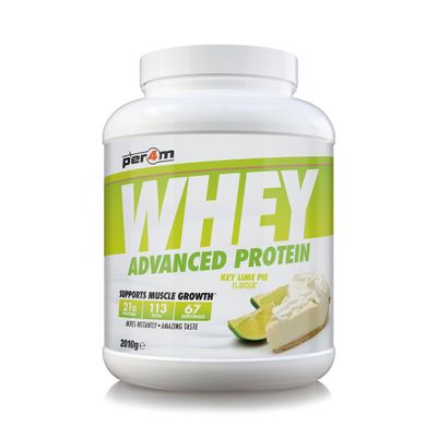 Per4m Whey Protein Powder | High Protein Shake for Muscle Growth & Recovery | Low Sugar Gym Supplement | Sports Nutrition Drink + Amino Acids (2010g, Key Lime Pie)