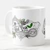 Vixar Hot Tea Premium Blend Served Fresh Coloured Mug Cup Gift Birthday Work Office Christmas Tea Coffee (White) view 2