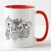 Vixar Hot Coffee Premium Roast Served Fresh Coloured Mug Cup Gift Birthday Work Office Christmas Tea Coffee (Red) view 2
