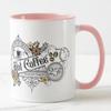 Vixar Hot Coffee Premium Roast Served Fresh Coloured Mug Cup Gift Birthday Work Office Christmas Tea Coffee (Pink) view 1