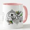 Vixar Hot Tea Premium Blend Served Fresh Coloured Mug Cup Gift Birthday Work Office Christmas Tea Coffee (Pink) view 2