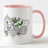 Vixar Hot Tea Premium Blend Served Fresh Coloured Mug Cup Gift Birthday Work Office Christmas Tea Coffee (Pink) view 3